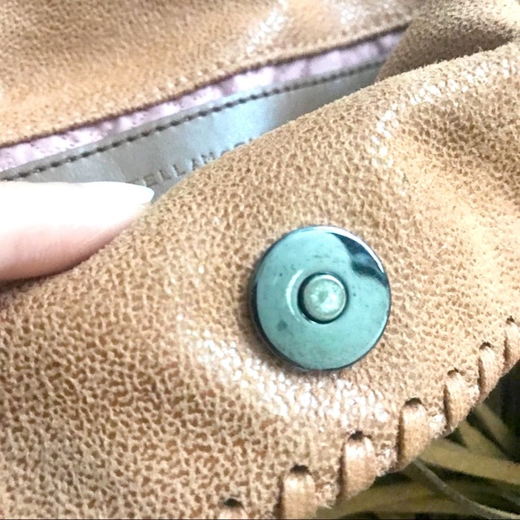 Stella McCartney Falabella Fringe Fold Over Mini Crossbody Bag Vegan - Picture 5 of 9